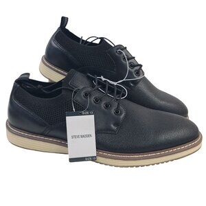 NEW Steve Madden Men's Black Dress Shoes P-Kenson Style Size 13 Lace-Up